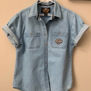 Harley Davidson denim shirt XL